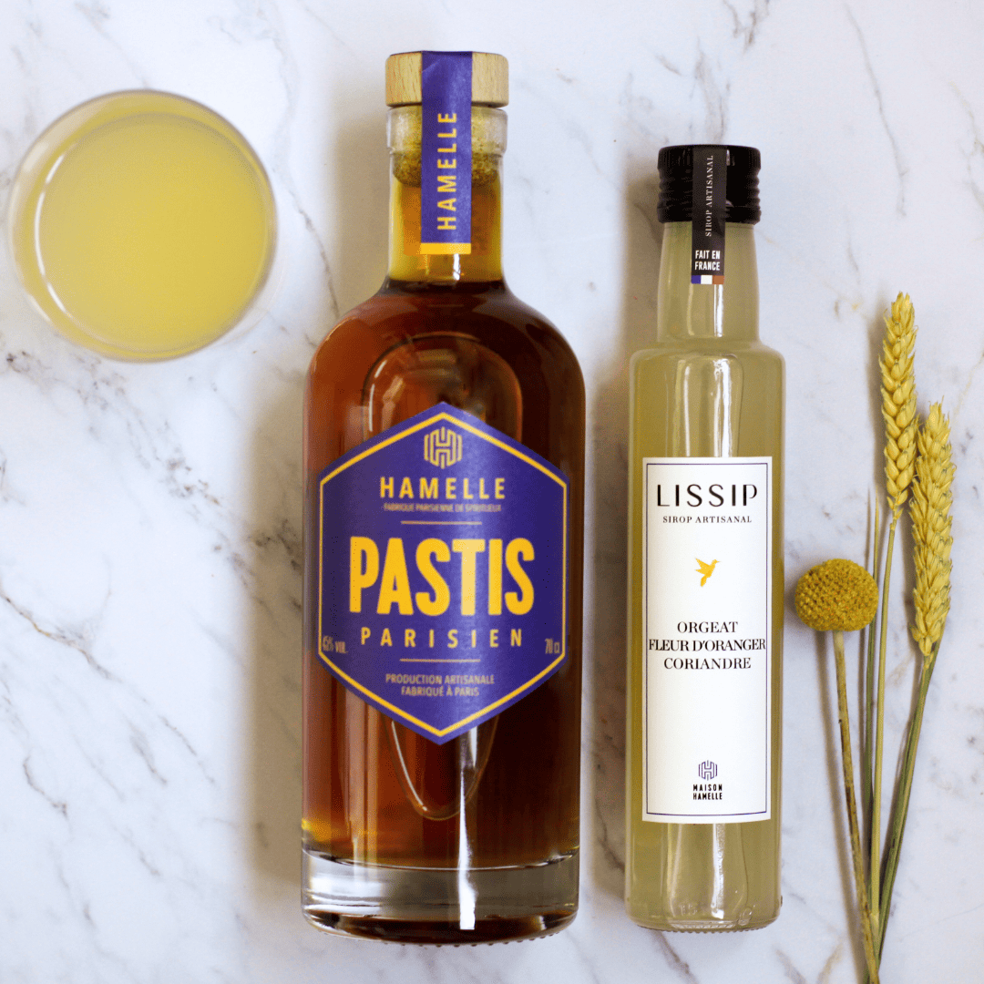 cocktail mocktail mauresque sirop orgeat fleur d'oranger coriandre pastis