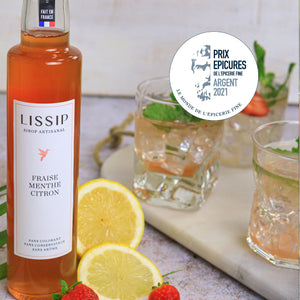 Sirop artisanal Lissip Fraise Menthe Citron